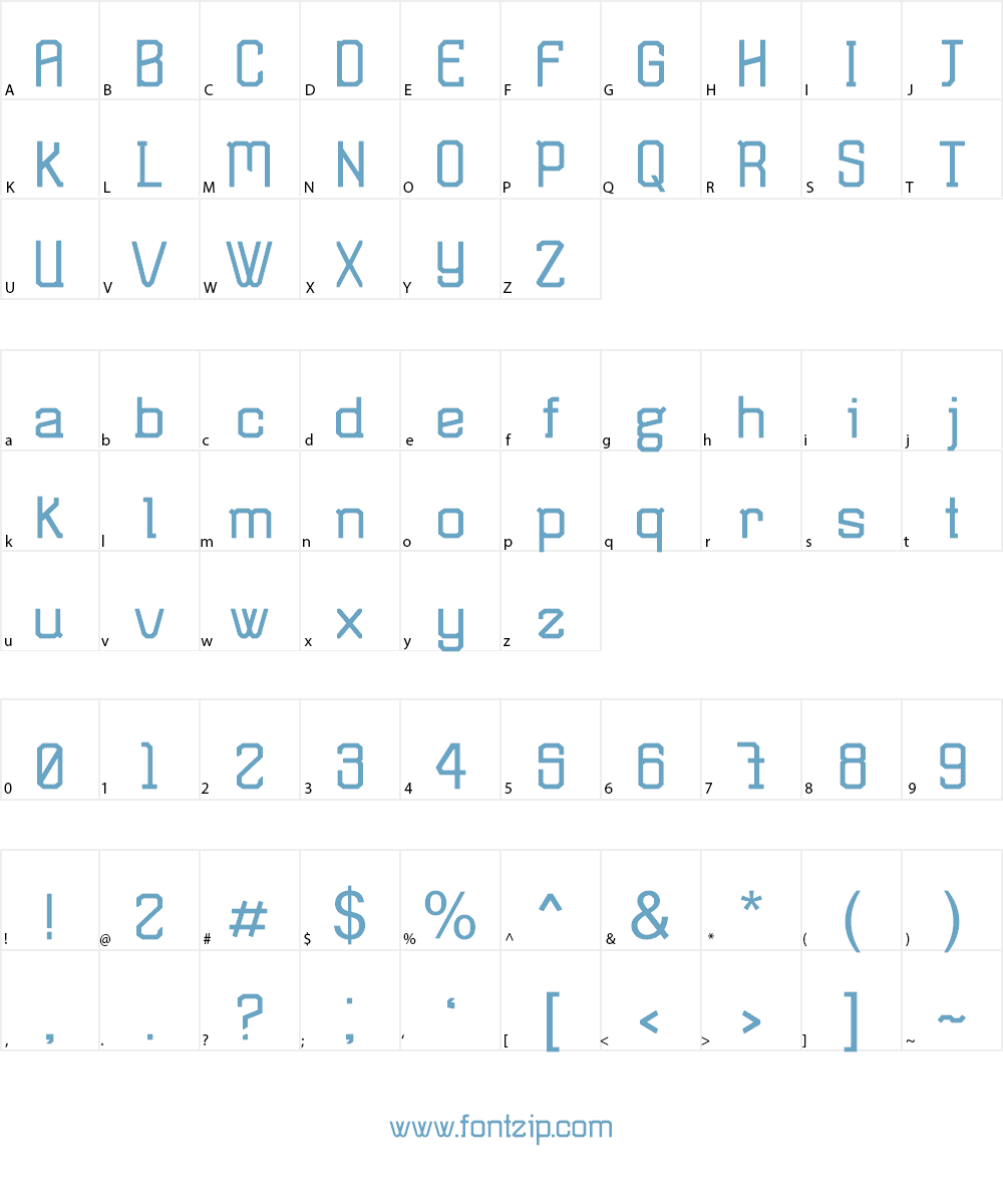 TSG Actie Font Character